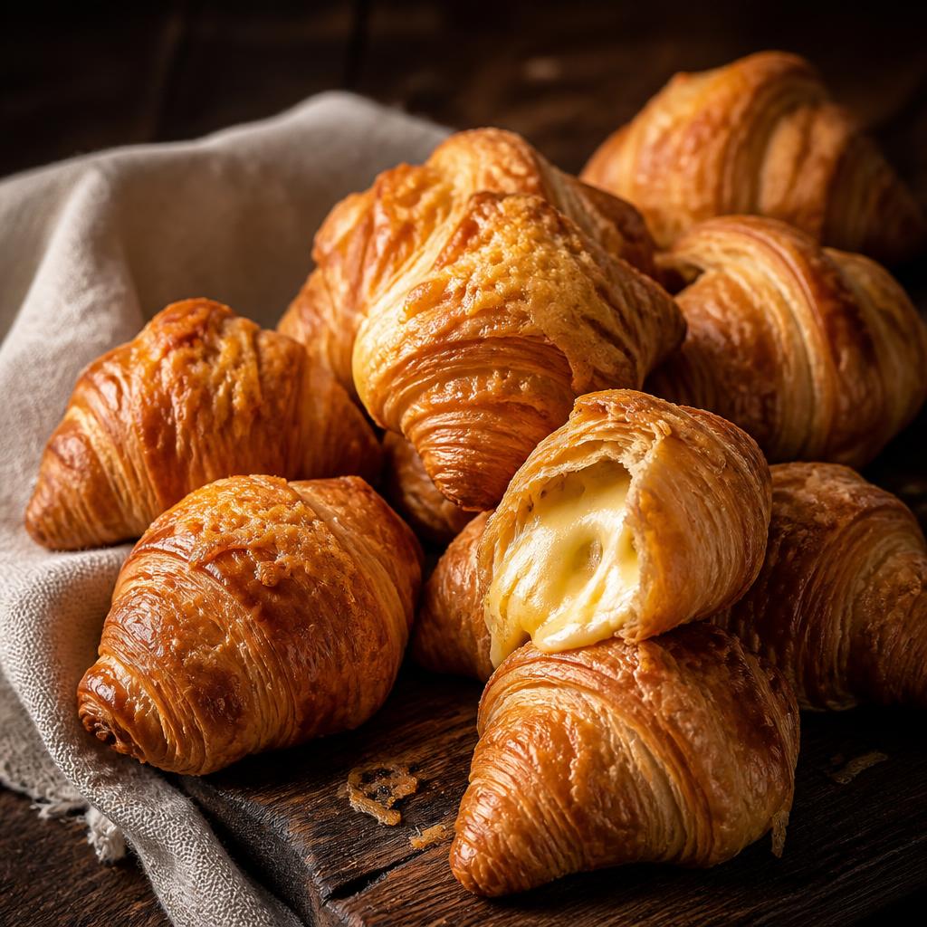 Croissant de queso horneado